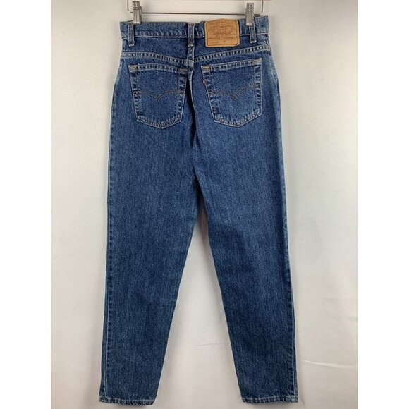 Levis 550 Womens Relaxed Fit Tapered Leg Jeans Size W32 L30 Denim Blue - Picture 4 of 6
